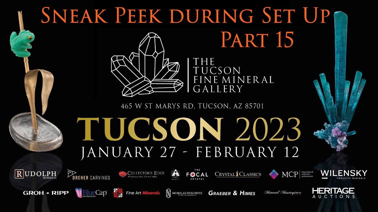 Sneak Peek during Set Up at the Tucson Fine Mineral Gallery - Part 15 - Rudolph Minerals