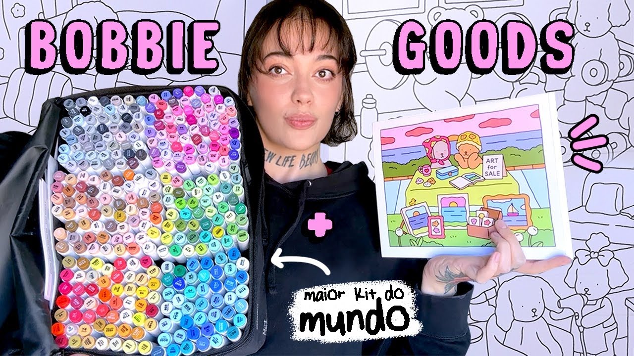 PINTANDO BOBBIE GOODS COM O MAIOR KIT DE MARCADORES DO MUNDO - SERÁ QUE FICOU BONITO?