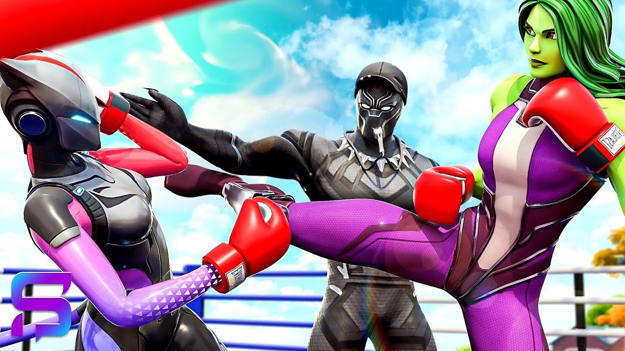 GIRLS FIGHT for BLACK PANTHERS LOVE.... ( Fortnite Short)