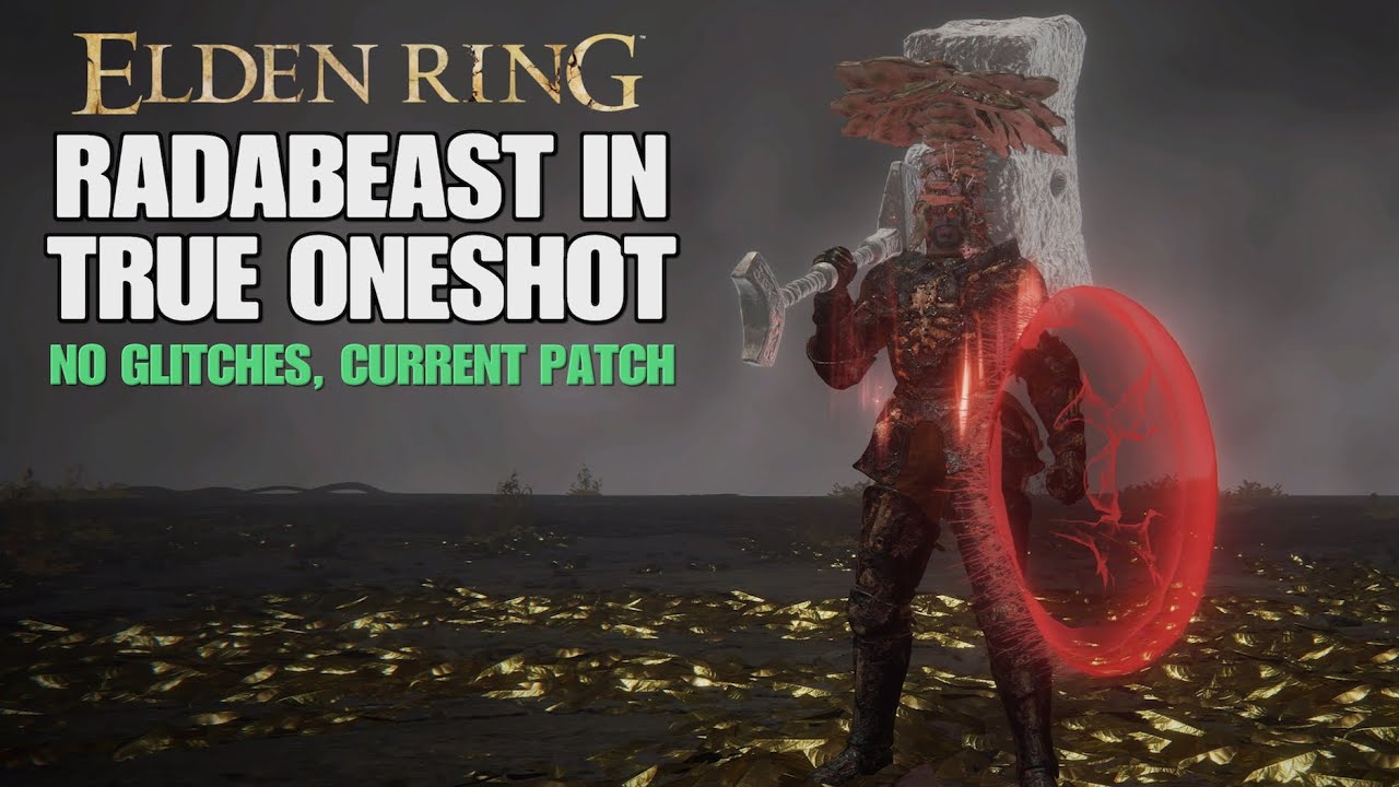 Radagon and Elden Beast in True Oneshot per phase with Giant-Crusher | Elden Ring