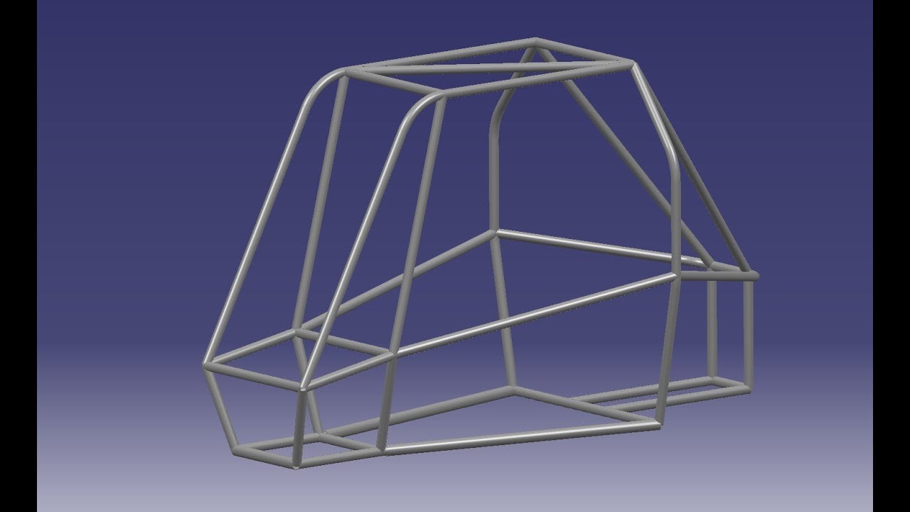 BAJA SAEINDIA | How to Create 3D Pipe Model of Roll-Cage in CATIA V5