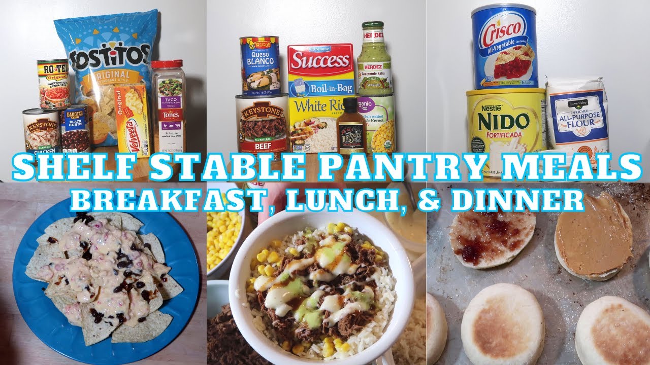 SHELF STABLE PANTRY MEALS | EMERGENCY PREPPER MEALS | PANTRY CHALLENGE | BUDGET MEALS | EPISODE 12