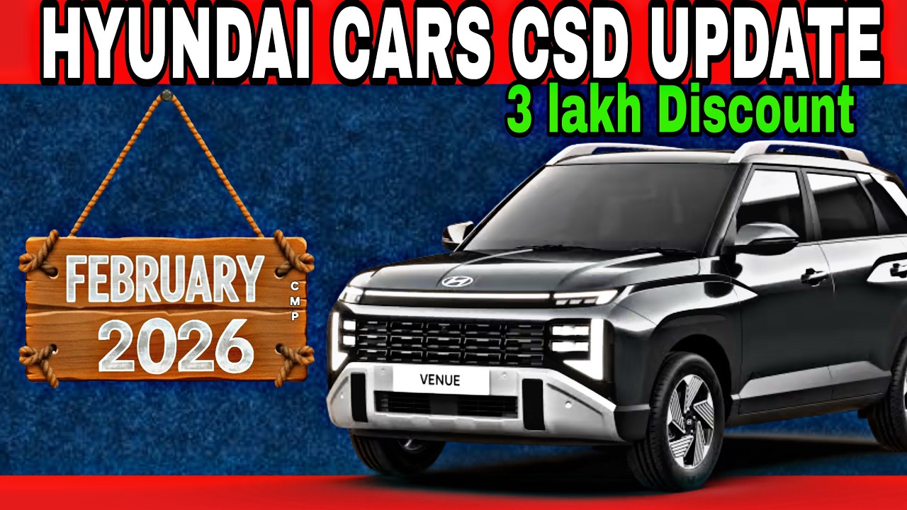 Hyundai Cars February 2026CSD Canteen Price List | Hyundai Venue / Creta CSD Price 2026
