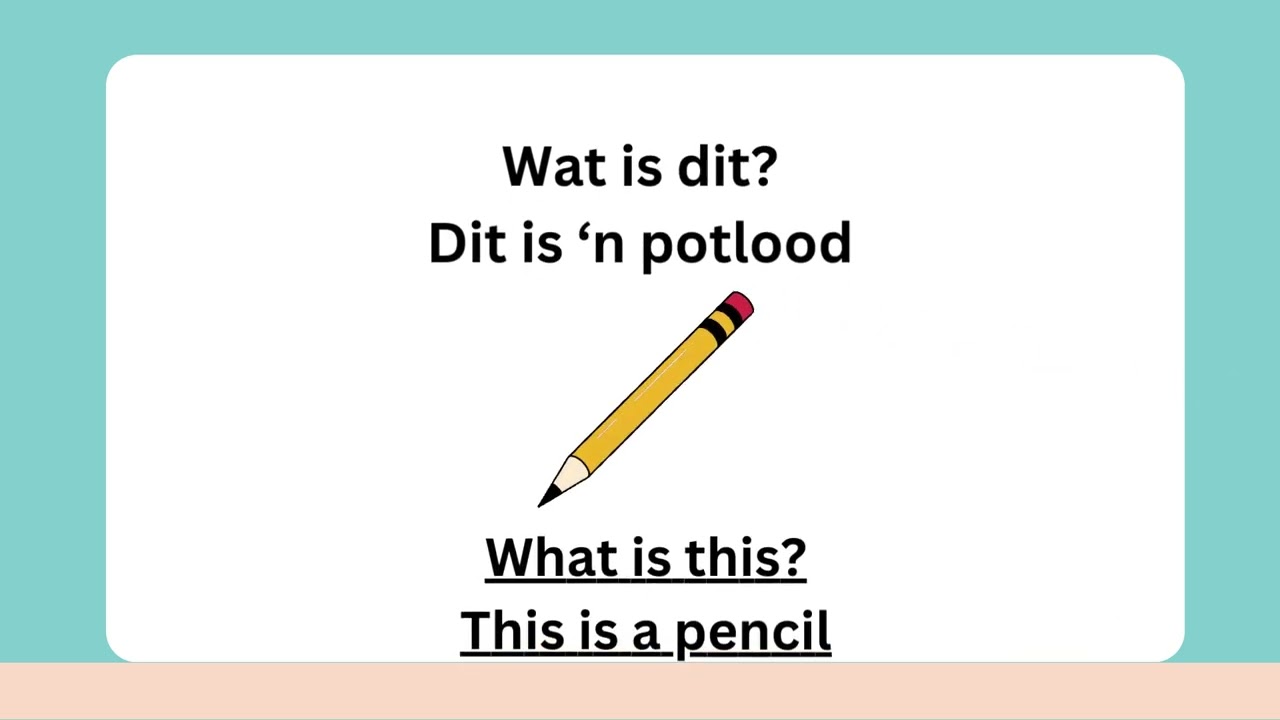 Teaching Afrikaans 1.21 | School | CAPS Grade 1 Afrikaans FAL