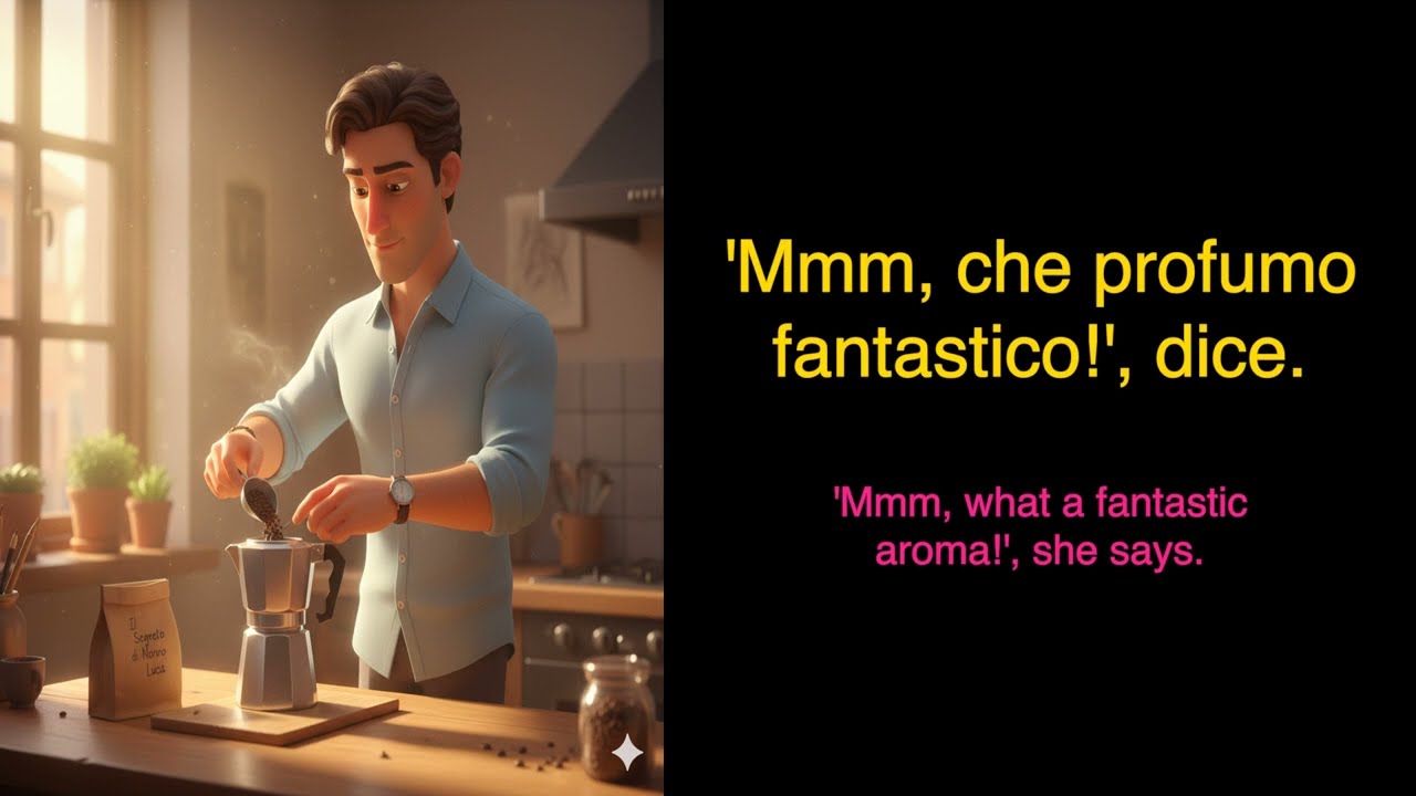 START LEARNING Italian with a Simple Story: Learn to Cook Italian Coffee