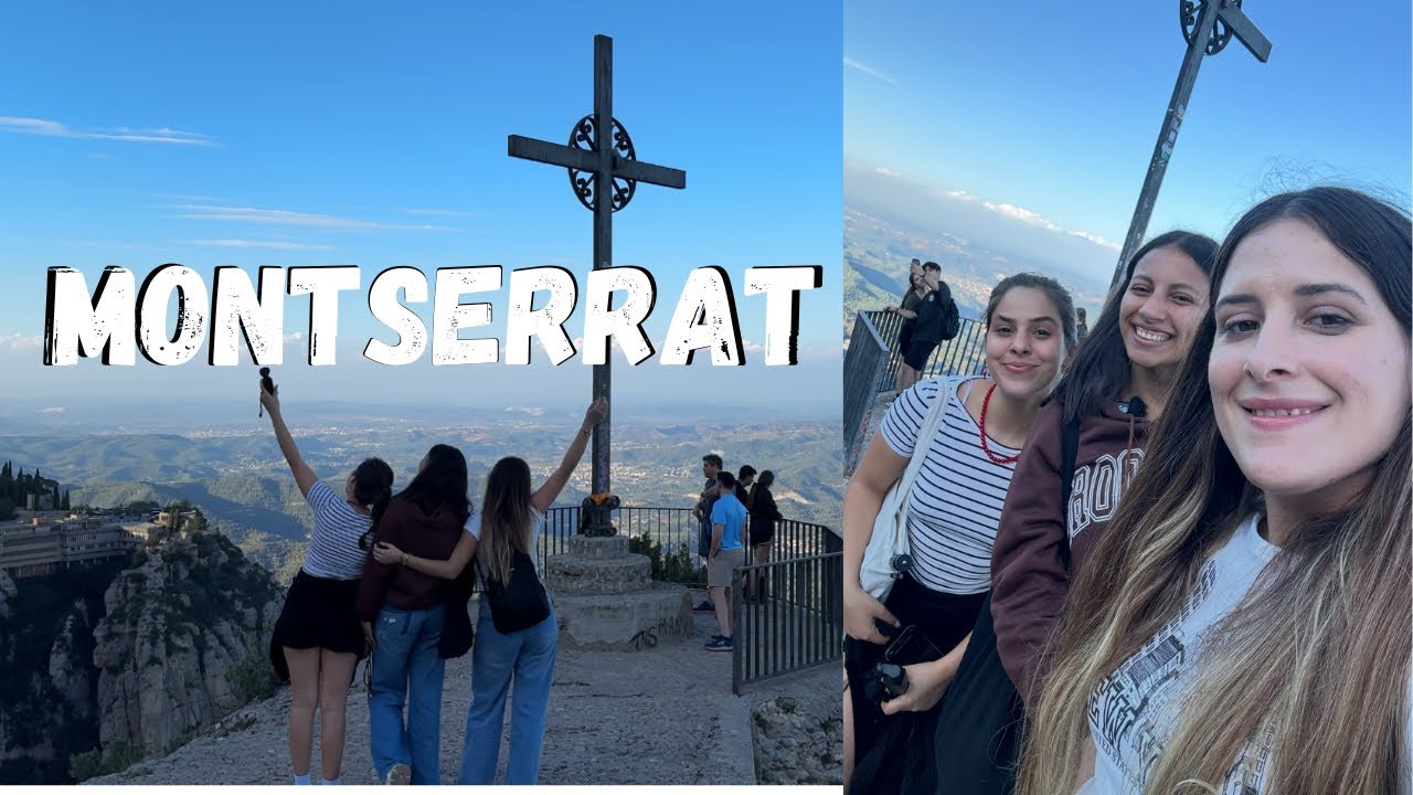 Desde Cuba🇨🇺 a la cima de Cataluña🇪🇸. Visitamos Montserrat. @Lianet Brito @Blenda Lopez