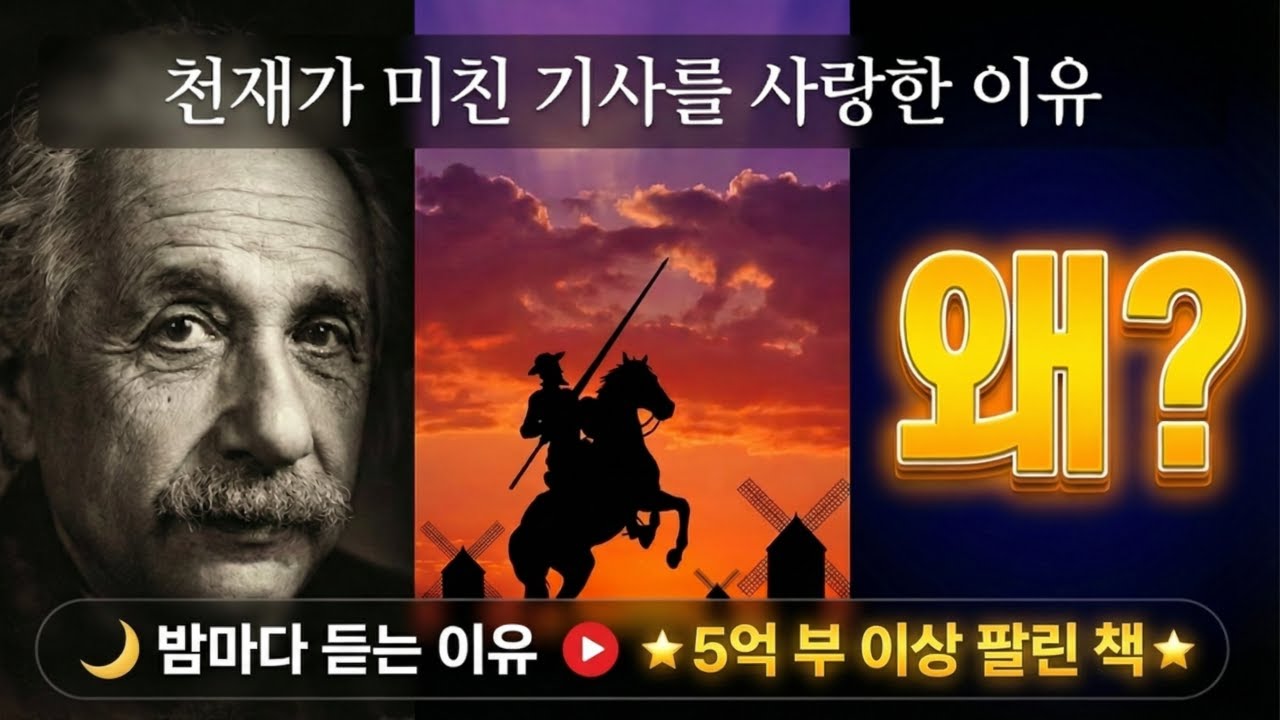 🌙 밤에 듣는 철학 이야기 : 왜,아인슈타인은 미친 기사를 사랑했을까?  그 답은 5억부이상 팔린 책