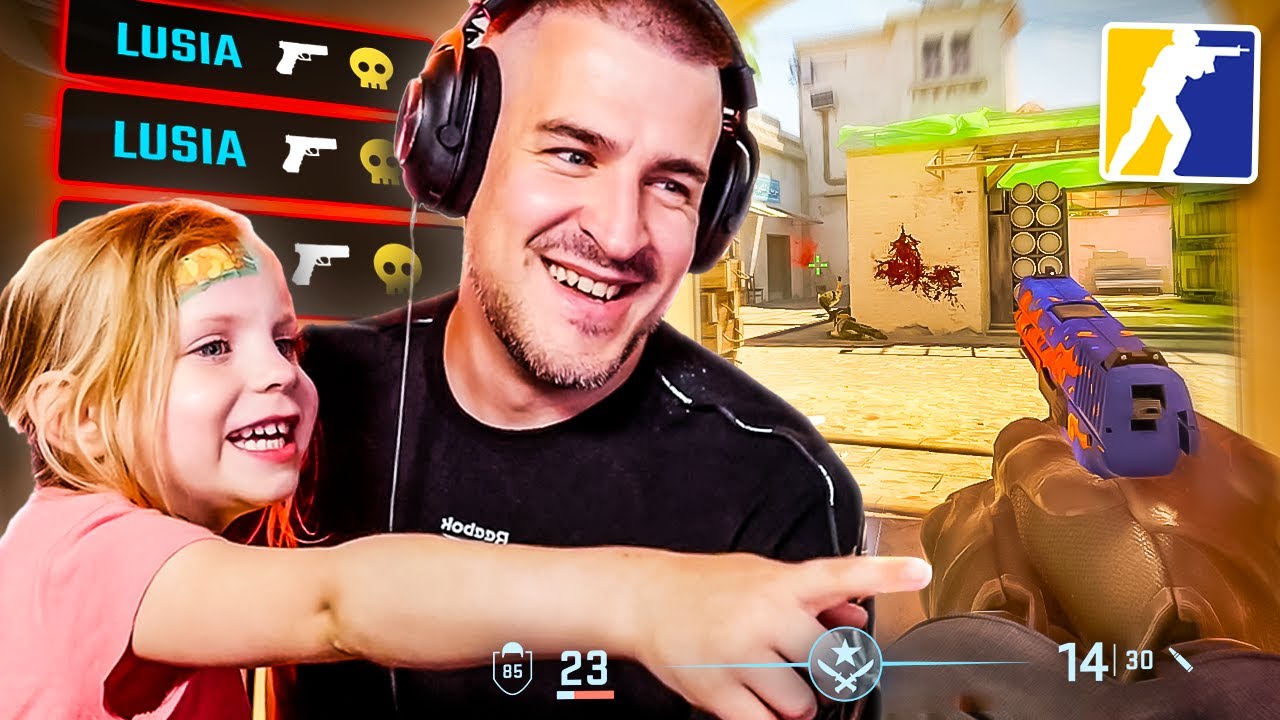 UCZĘ CÓRKĘ GRAĆ W CS'A!