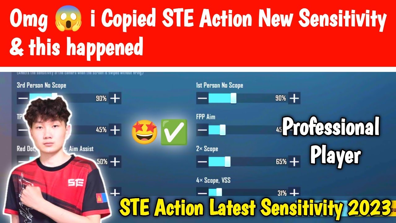 Omg 😱 i Copied STE Action New Sensitivity & this happened | STE Action Latest Sensitivity 2023 ✅
