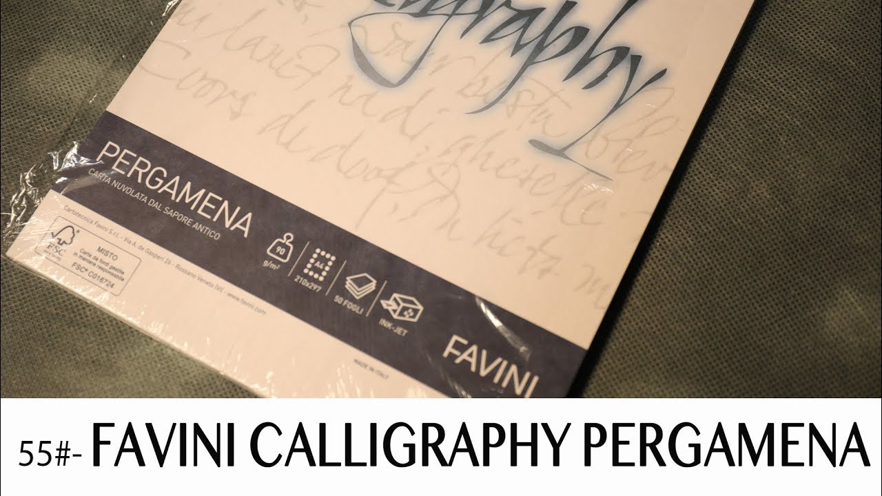 46 carta e scrittura - Calligraphy Favini pergamena