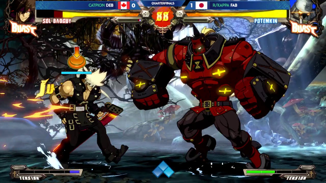 【EVO 2018】GGXrd Quarter Finals: Deb(SO) vs. FAB(PO)