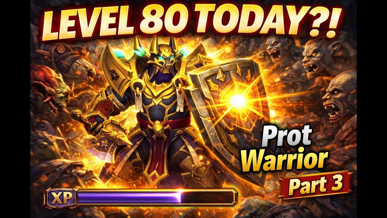 Level 80 TODAY?!  Prot Warrior Leveling Finale