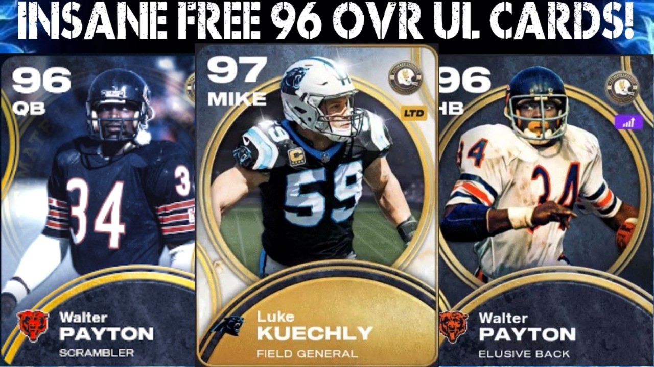 INSANE FREE 96 OVR ULTIMATE LEGENDS! OOP ULTIMATE LEGENDS CHAMPIONS! QB WALTER PAYTON!