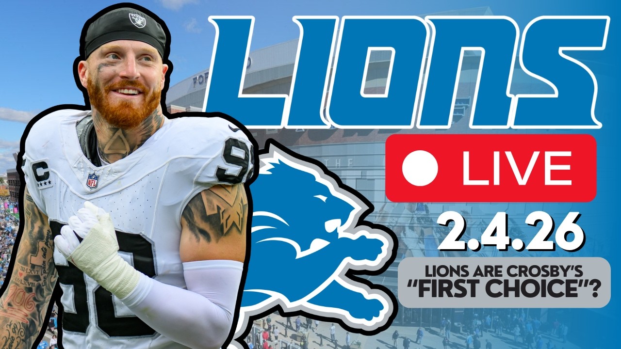 DETROIT LIONS LIVE: Reportedly, Lions Are Maxx Crosby's FIRST CHOICE If Traded!