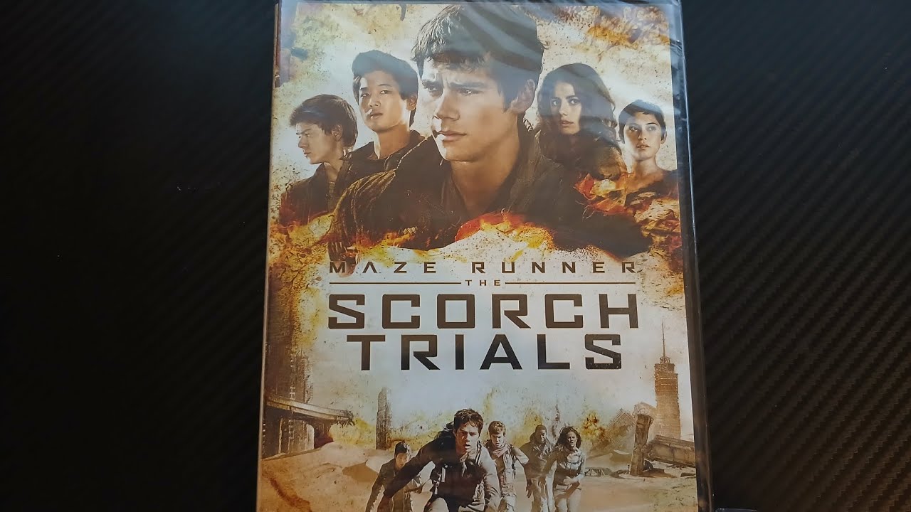 Unboxing maze runner scorch trials on DVD.