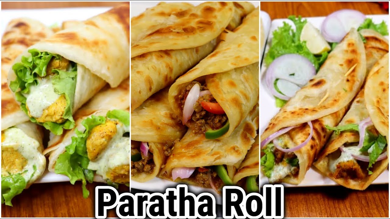 3 Delicious Paratha Roll Recipe By Chef Maria | Chicken Cheese Roll | Tikka Boti Roll | Keema Roll