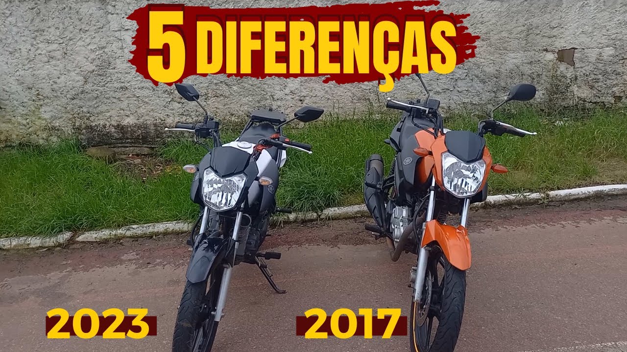 5 Diferenças entre a Factor150cc 2017 e a 2023