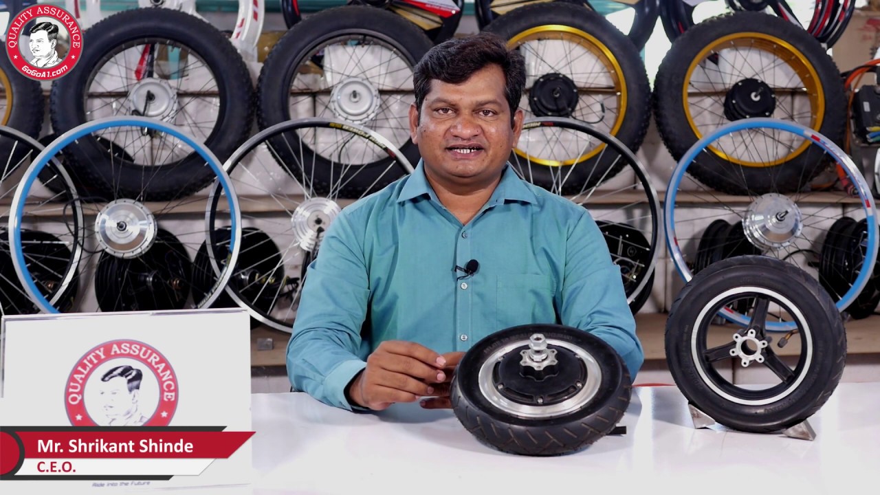 GoGoA1 10 Inch BLDC Hub Motor with pneumatic tyre