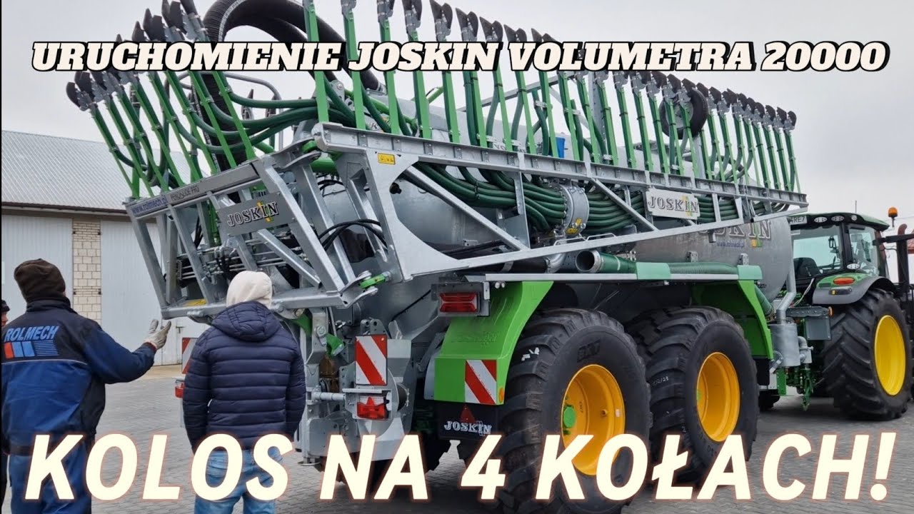KOLOS NA 4 KOŁACH! Uruchomienie wozu asenizacyjnego JOSKIN VOLUMETRA 20000D ROLMECH