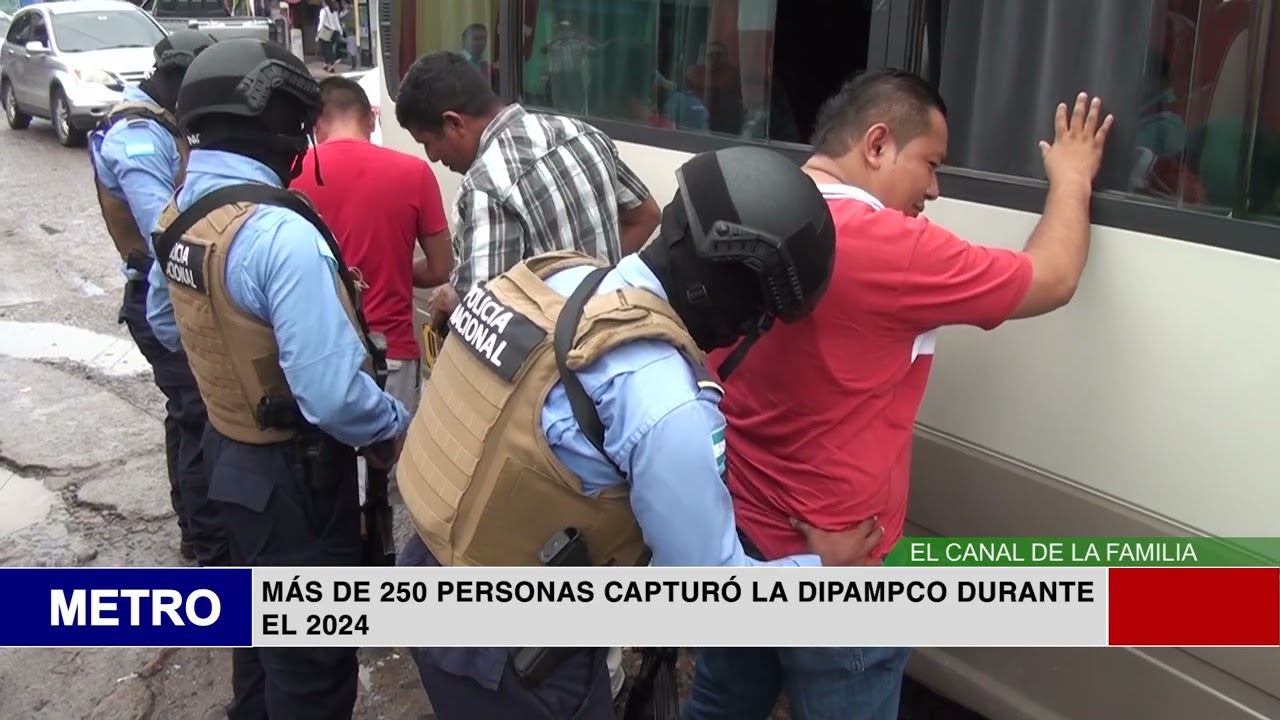 MÁS DE 250 PERSONAS CAPTURÓ LA DIPAMPCO DURANTE EL 2024