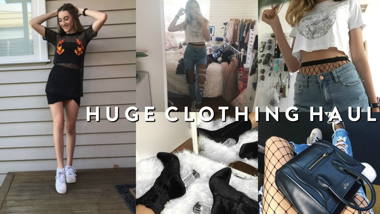 HUGE TRY-ON CLOTHING & SHOE HAUL // INSTAGRAM BADDIE TRENDS