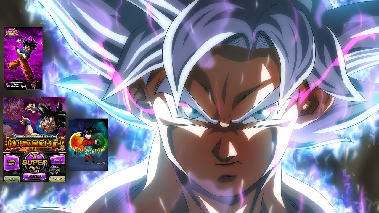 TRANS DIMENSIONAL INSTINCT GOKU (Ultra Instinct -Sign-) LVL SUPER! All Missions! DBZ Dokkan Battle!