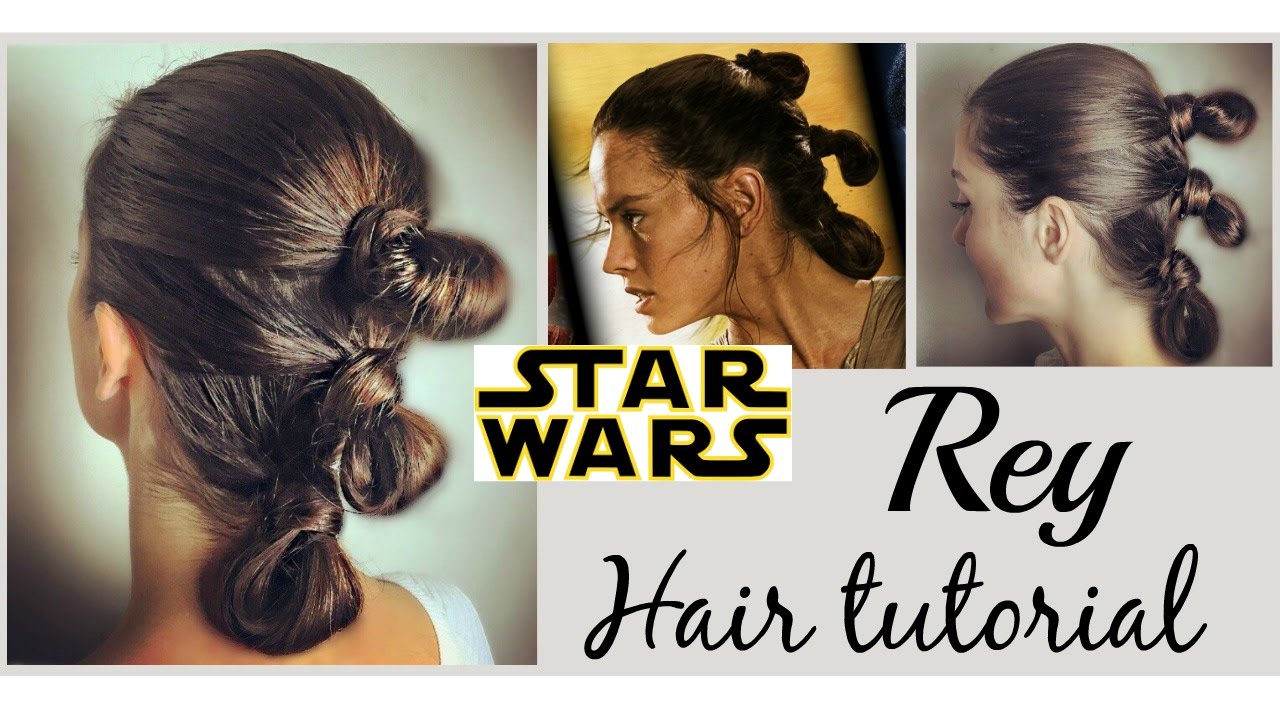 Star Wars hairstyle. REY. Meet my friend Chewbacca=)