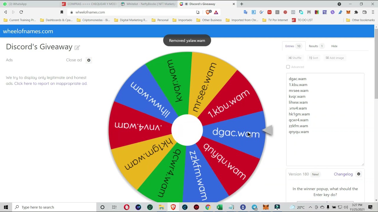 Discord Party Giveaway Nov 20th