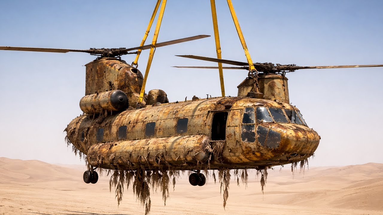 From Desert Crash to Sky Again – The Full CH-47 Chinook Restoration Story