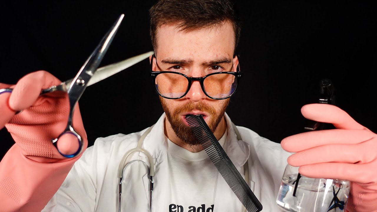 ASMR Doctor Gives you a HAIRCUT!