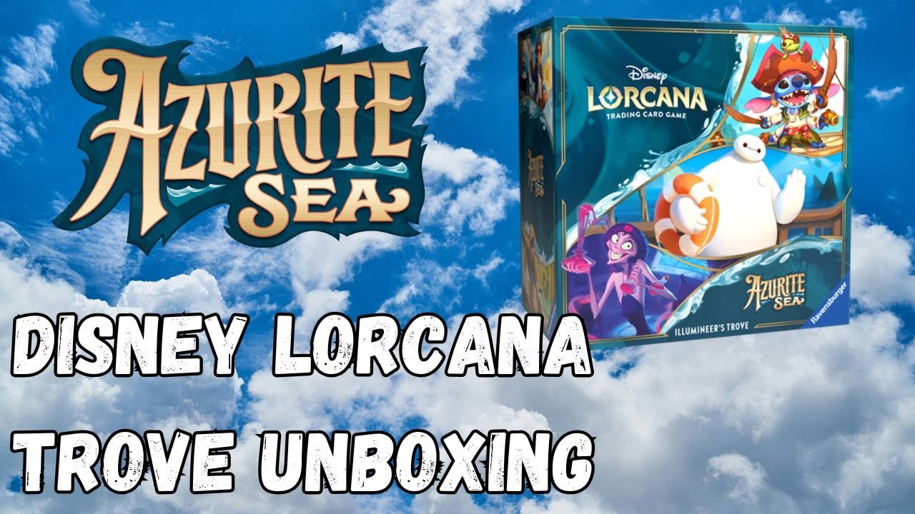 DISNEY LORCANA Azurite Sea Trove Unboxing!