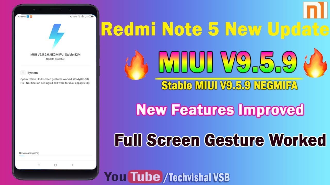 MIUI V9.5.9.0 Global Stable ROM Update In Redmi Note 5 | Redmi Note 5 MIUI V9.5.9.0 NEGMIFA Update