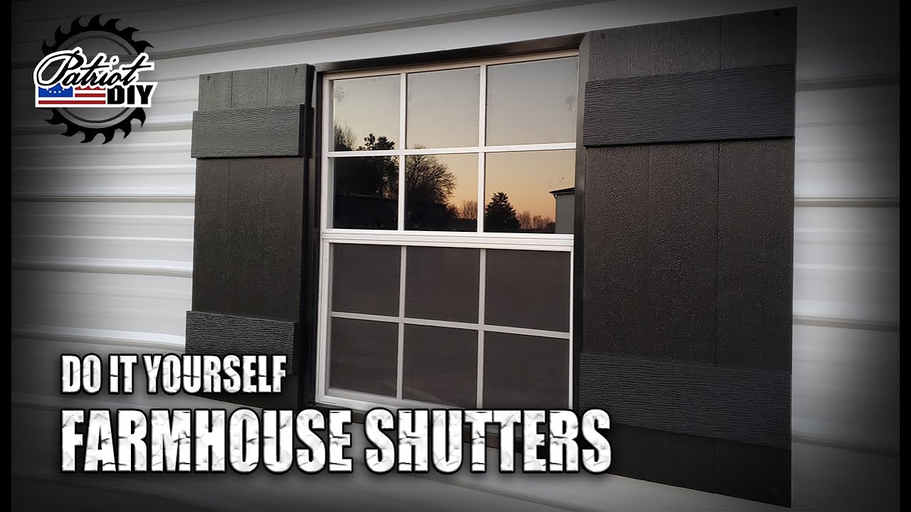 EASY DIY Farmhouse Shutters