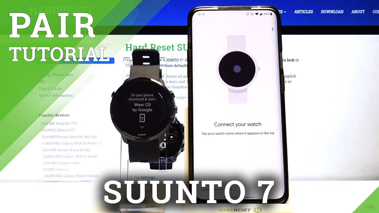 Как подключить SUUNTO 7 к смартфону
