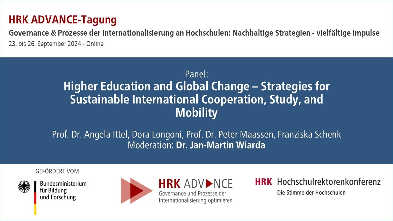 Panel „Strategies for Sustainable International Cooperation, Study, and Mobility“