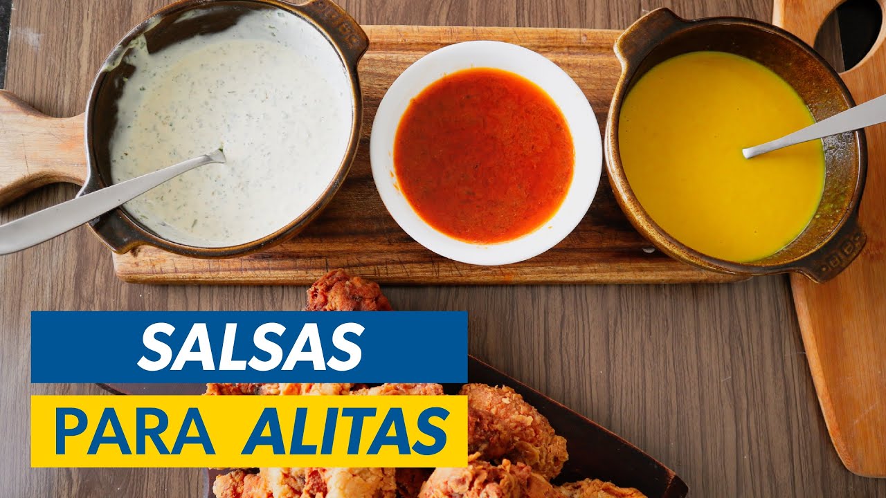 Cómo Hacer SALSAS para ALITAS de POLLO (Las 3 Mejores) 🍗🍯
