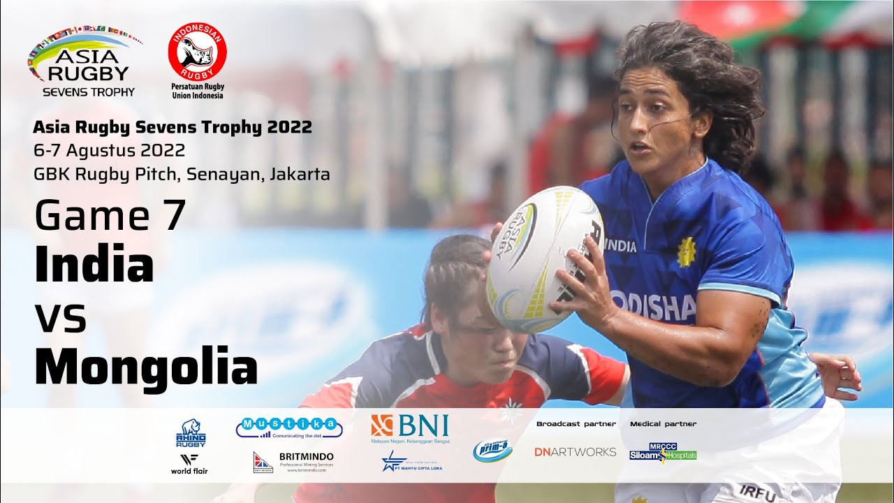 Game 7 Group B Women - India vs Mongolia (Asia Rugby Sevens Trophy 2022)