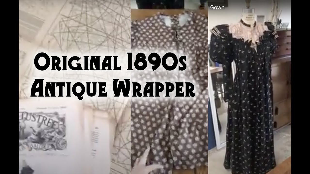 Antique 1890s Wrapper- Vintage Dressing Gown