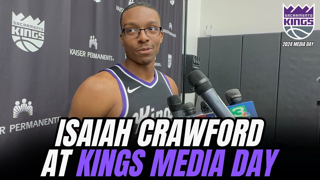 Isaiah Crawford at Kings Media Day
