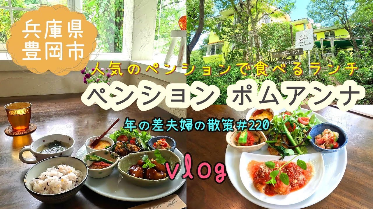 【兵庫県豊岡市】神鍋高原にあるペンションで食べるランチ「ペンション ポムアンナ」/「コウノトリ但馬空港」で過ごす1日vlog　年の差夫婦の散策＃220