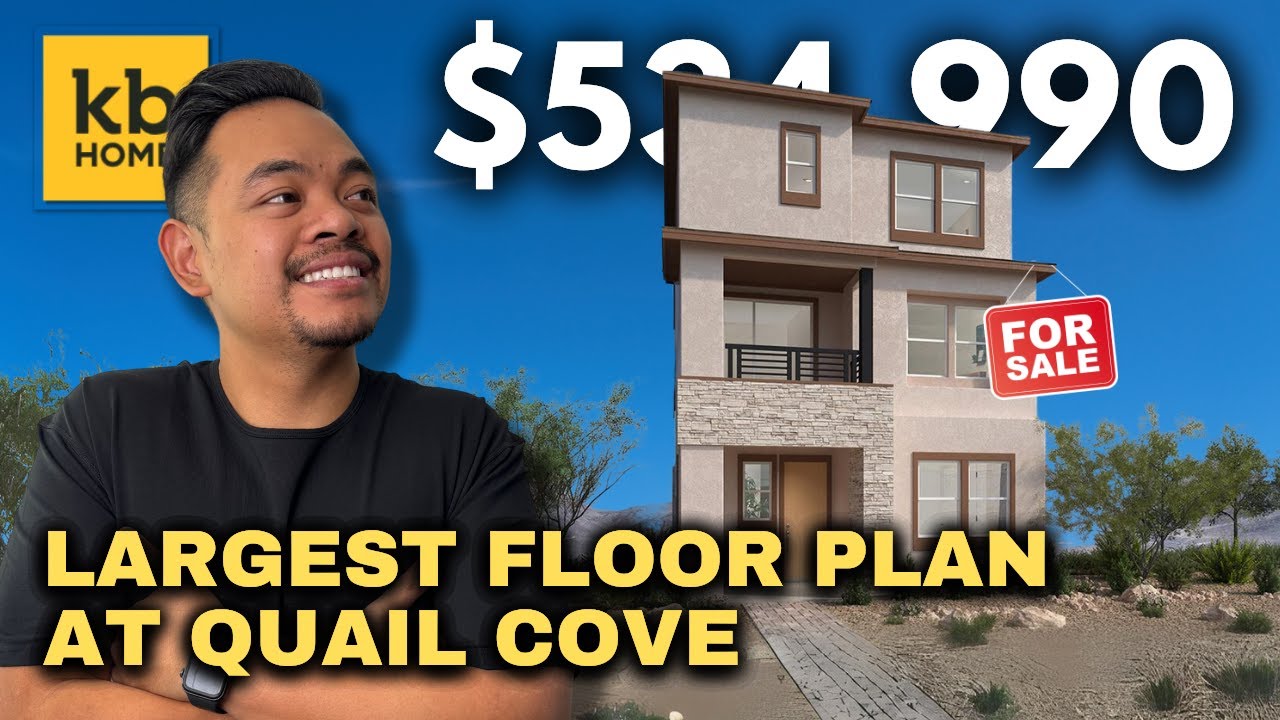 Tour the Largest Floor Plan 2302 at Quail Cove by KB Homes in Summerlin Las Vegas