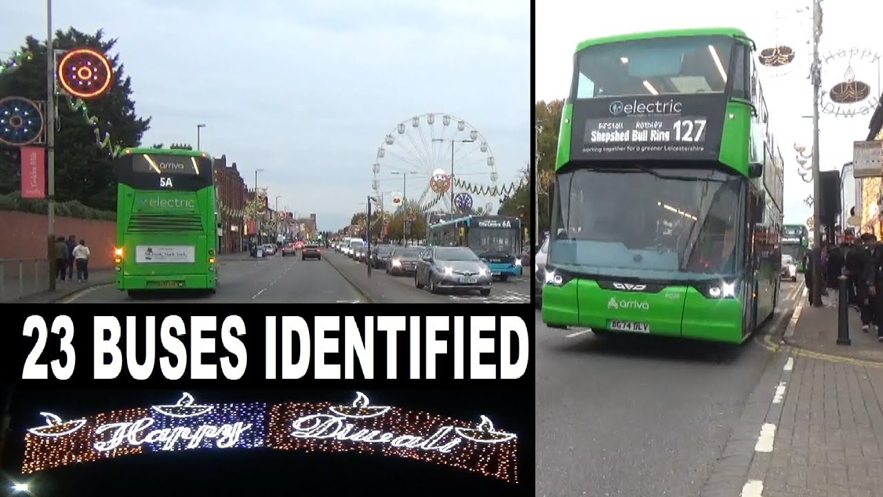 Leicester Buses Diwali Golden Mile (October 2025)