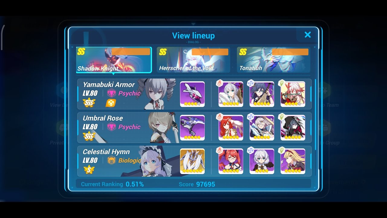 [Honkai Impact 3] Memorial arena - SK EX tier with DK UR CH(30453)