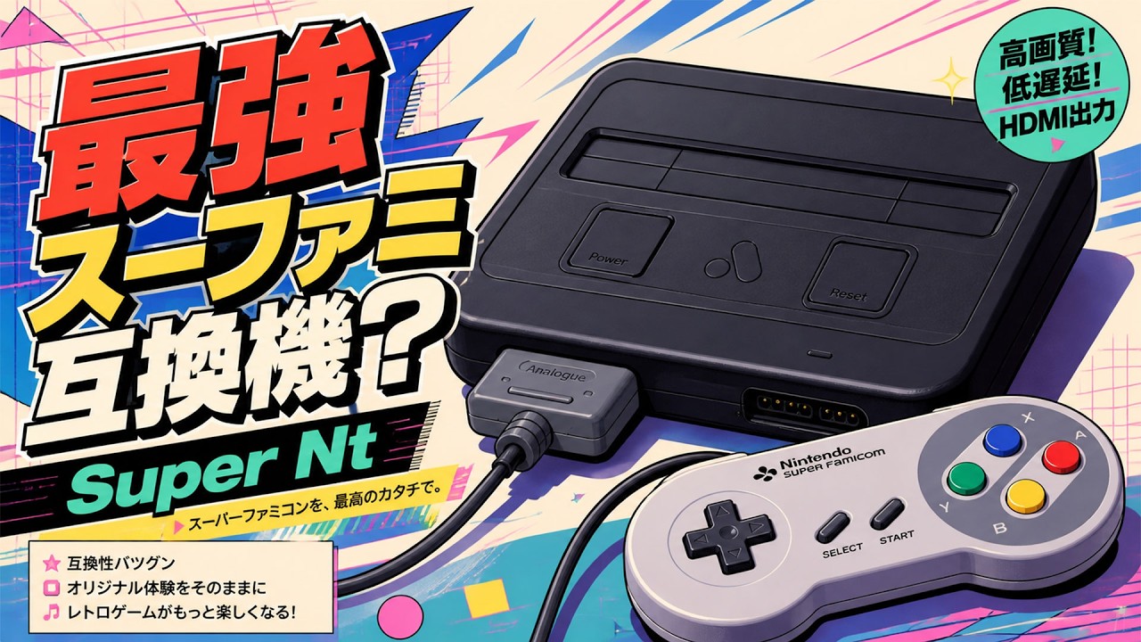 ついに『Super Nt』をゲット！　つよつよスーファミ互換機の実力を見せてもらおうじゃねぇか!!