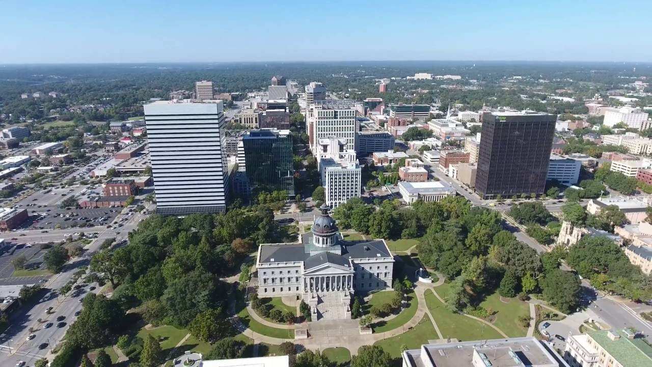 flying around downtown columbia sc