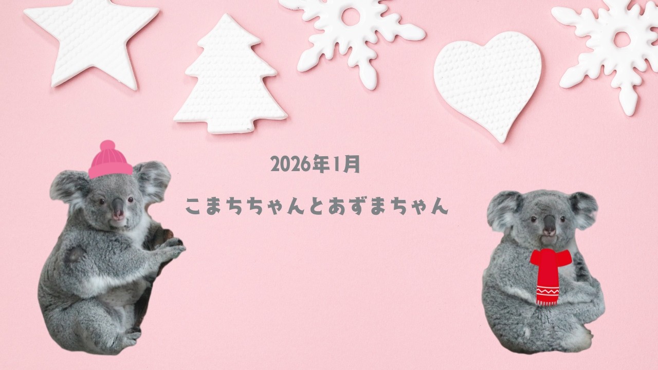 2026年1月 こまちちゃんとあずまちゃん