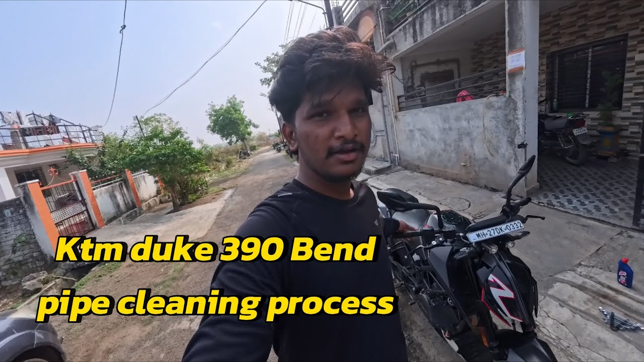 Ktm Duke 390 Bend pipe cleaning process #duke390 #maharashtra #amravati #nagpur 