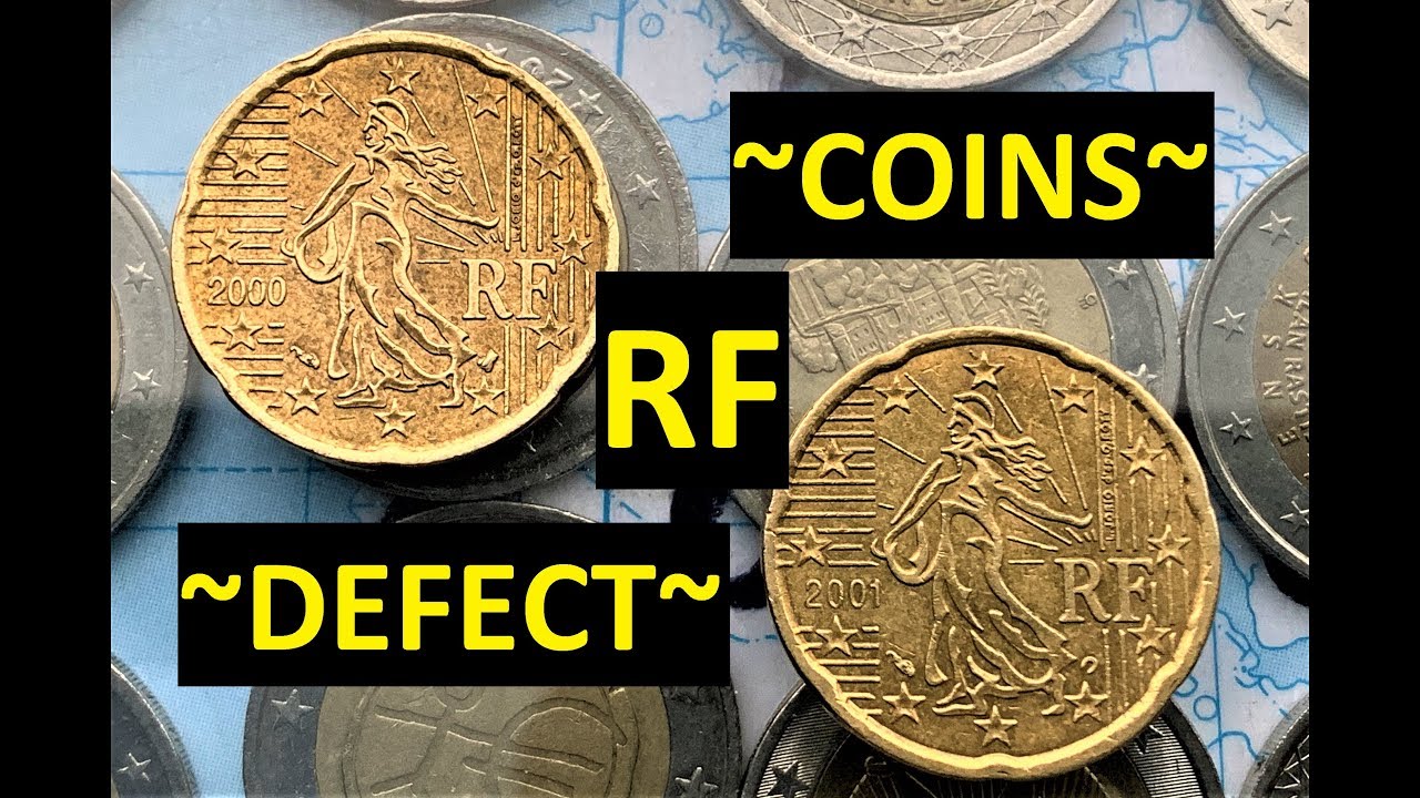 France 20 Cent 2000 2001 RF $Defect coins RARE$/2 Euro 78.000.000