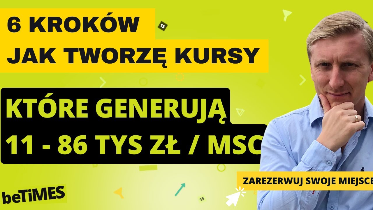 6 kroków jak tworzę kursy/ebooki, na których moi klienci zarabiają  11 - 86 tys zł miesięcznie