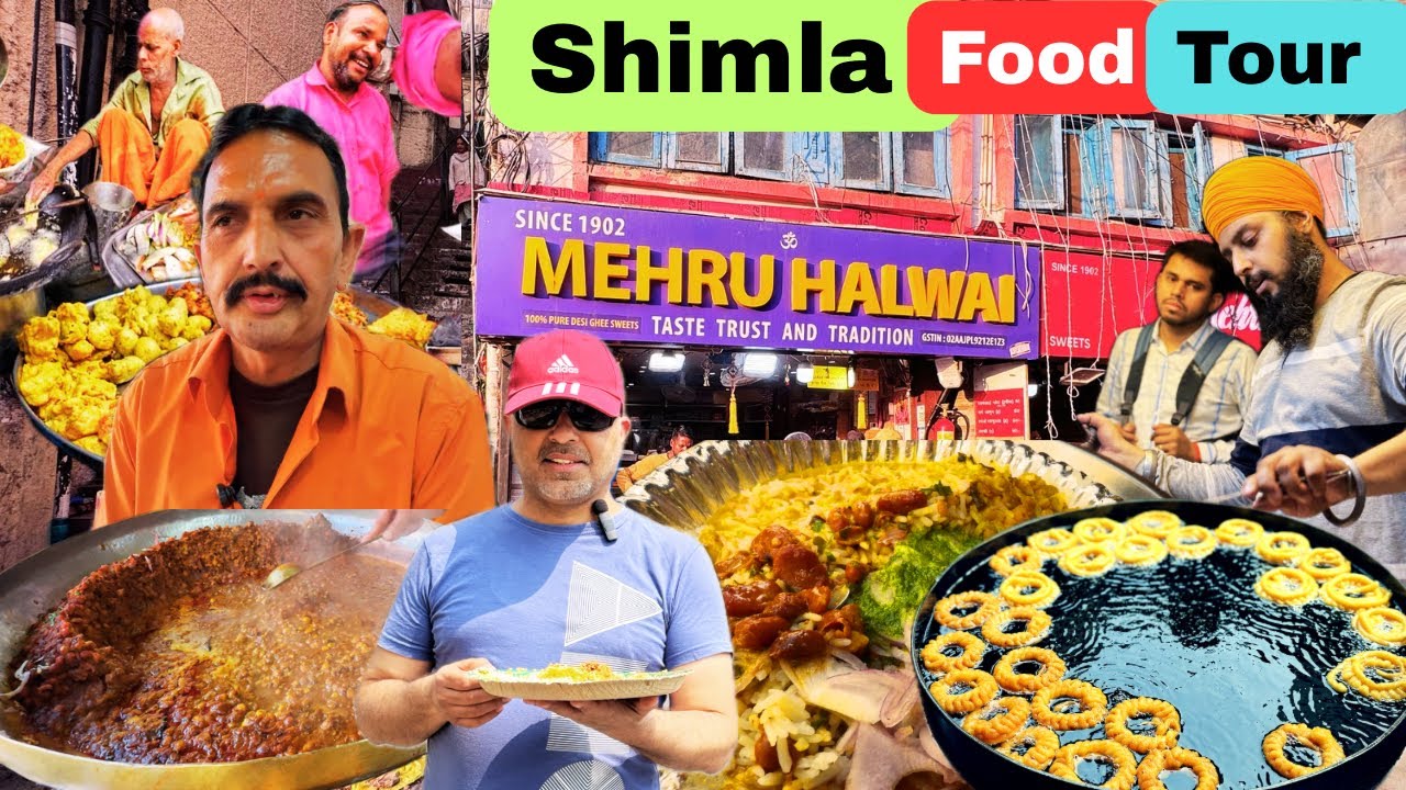 Shimla Food Tour | पराँति कुल्चा |Alsi ki Pinni | दूध जलेबी |Mall Road |जाखू मंदिर |Desi Ghee Ladoo|